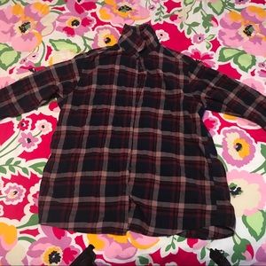Gently Used Uniqlo Ladies Plaid Flannel Shirt